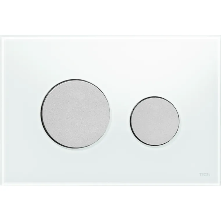 TECEloop Glass Flush button - White Glass Matte buttons