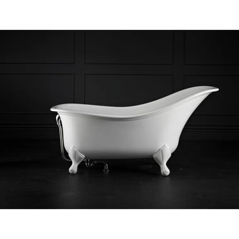 Drayton Claw foot bath 1685 x 842mm, without overflow, with White Quarrycast feet