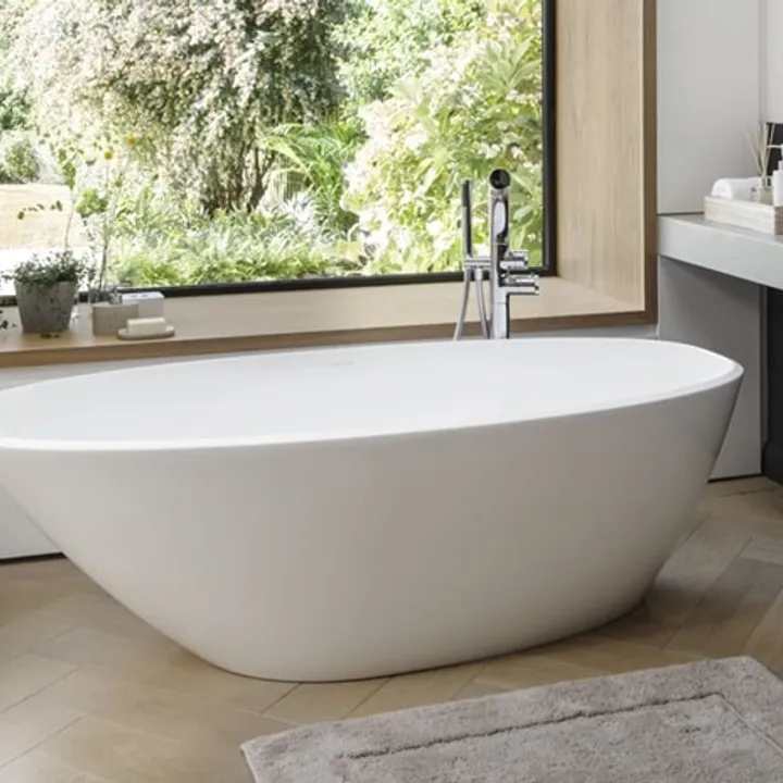 Mozzano Freestanding bath 1645 x 741mm, without overflow