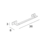 Lea Towel rail 30cm image