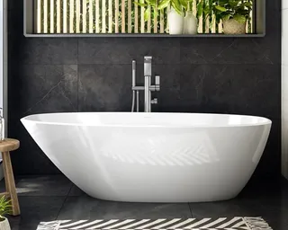 Mozzano 2 Freestanding bath with void 1685mm image