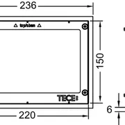 TECE decorative frame - Stainless steel image