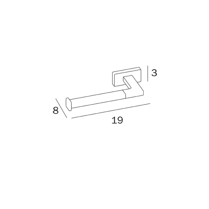 Lea Toilet Roll Holder - Right image