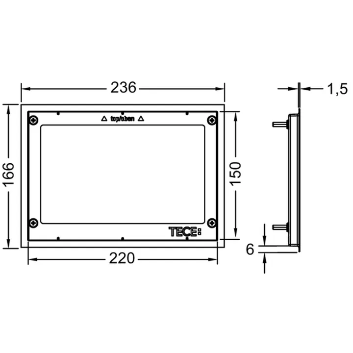 TECE decorative frame - Chrome image