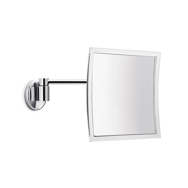 Inda Wall mtd magnifying mirror on joint pivot arm