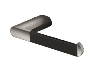 Mito  Toilet paper holder single - Chrome - Black image