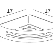 Inda Removable Deluxe corner basket image