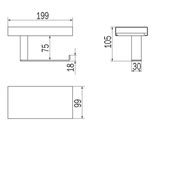 Indissima Toilet Roll Module - Left image