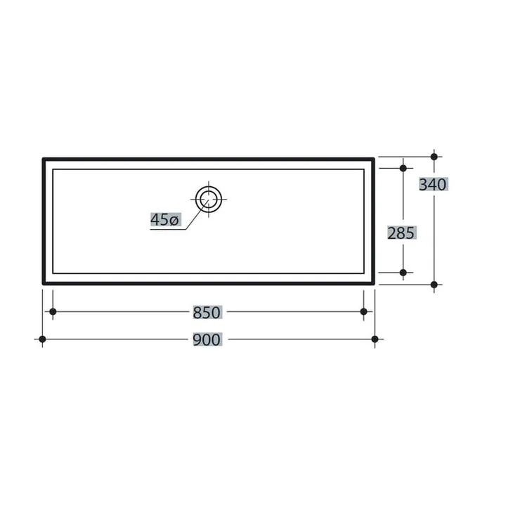 Slim Under Counter Basin 90cm image