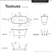 Toulouse 1800 Freestanding bath 1808 x 800mm, without overflow image