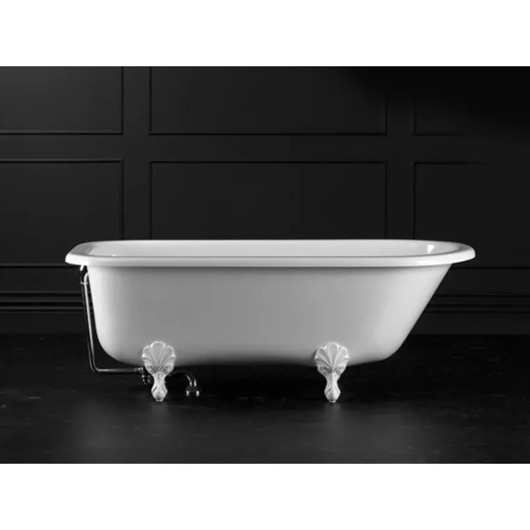 Hampshire Claw foot bath 1705 x 776mm, without overflow, with White Quarrycast feet