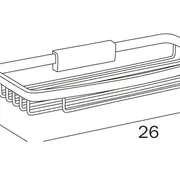 Inda Removable wire basket - shallow image