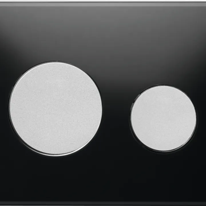 TECEloop Glass Flush button - Black Glass Matte buttons