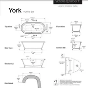 York Freestanding bath with plinth 1742 x 799mm, without overflow image