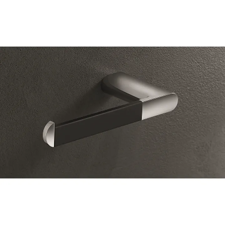 Mito  Toilet paper holder single - Chrome - Black image