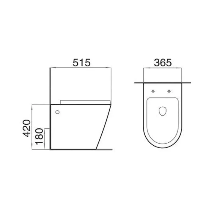 Faith Pedestal Pan & Seat - Rimless image