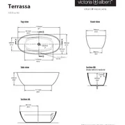 Terrassa Freestanding bath 1702 x 793mm, without overflow image