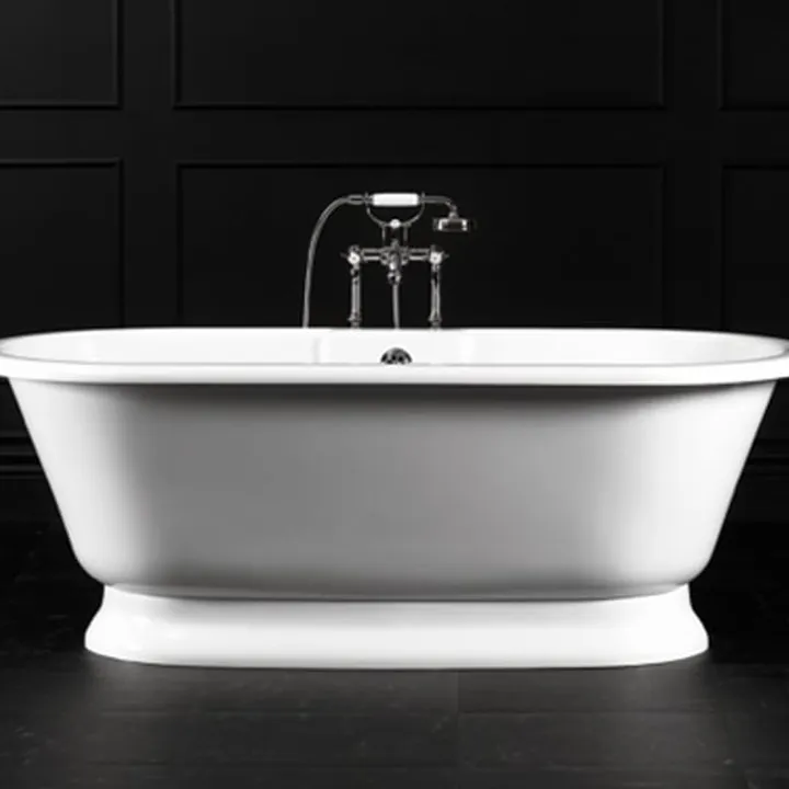 York Freestanding bath with plinth 1742 x 799mm, without overflow