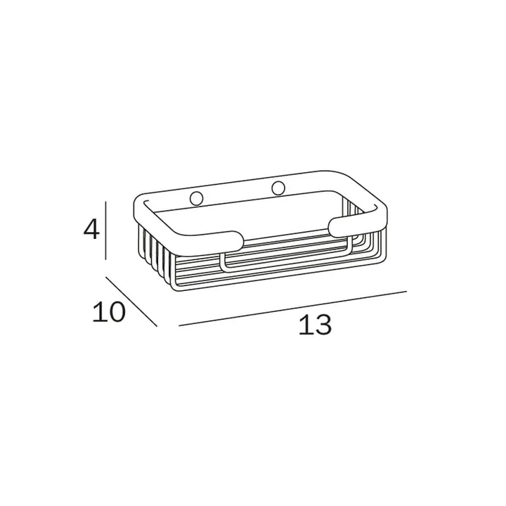 Inda Wire soap basket 13x4x10cm image