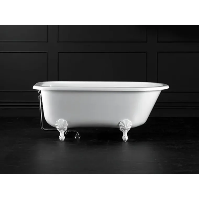 Wessex Claw foot bath 1525 x 761mm, without overflow, with White Quarrycast feet