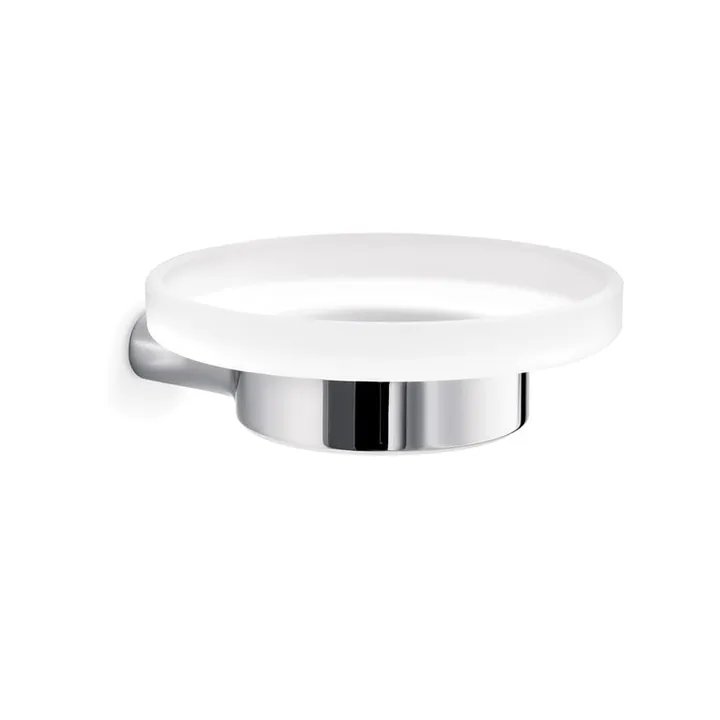 Mito Wall mounted soap dish & holder - Brushed Nickel