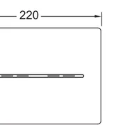 TECEsolid Electronic Flush Button - Stainless Steel image