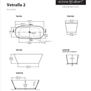 Vetralla 2 Freestanding bath 1650 x 731mm, without overflow image