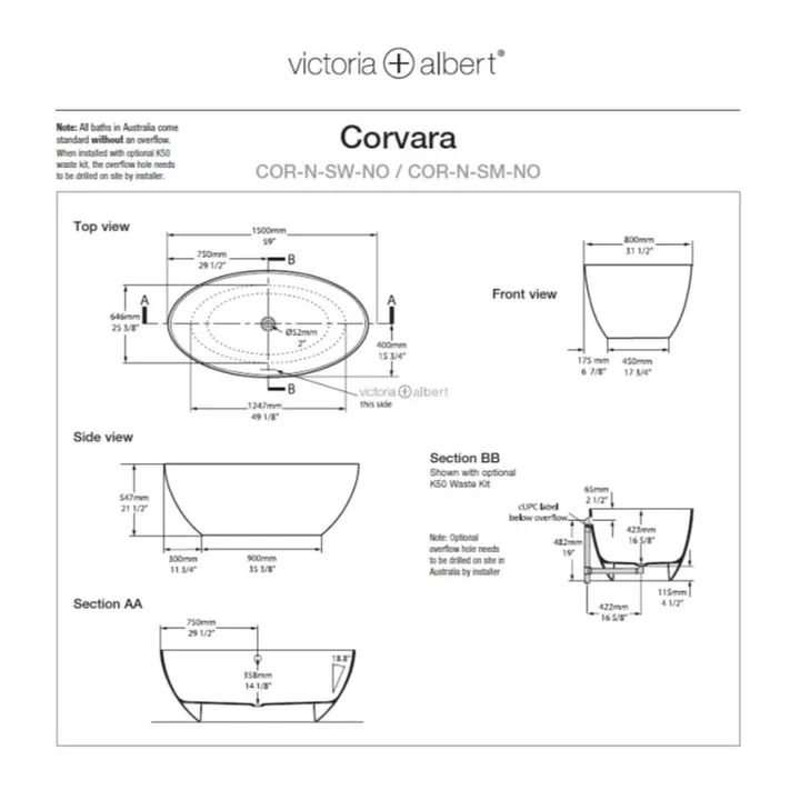Corvara 1500 Freestanding bath - Gloss image