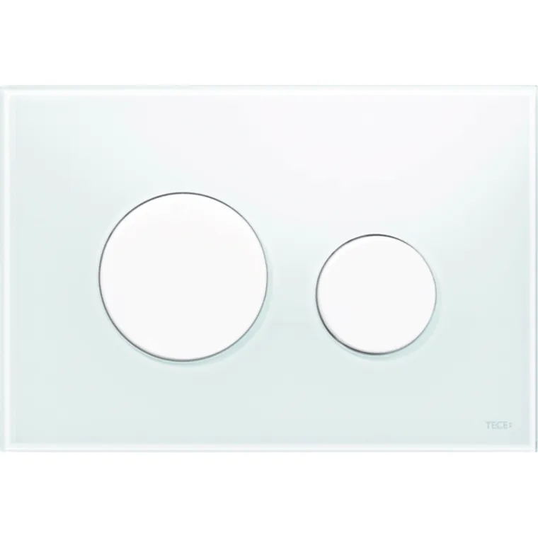 TECEloop Glass Flush button - White Glass White buttons