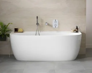 Eldon back to wall bath 1749 x 850mm, without overflow image