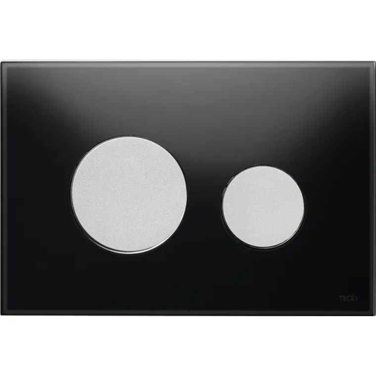 TECEloop Glass Flush button - Black Glass Matte buttons