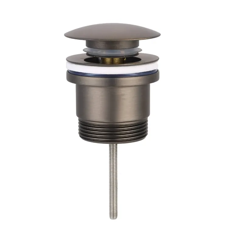 40mm Universal Push Pop Plug & Waste - Brushed Nickel