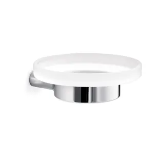 Mito Wall mounted soap dish & holder - Brushed Nickel image