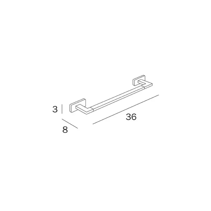 Lea Towel rail 30cm image