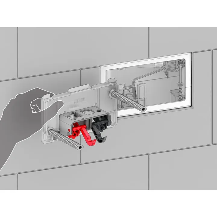 TECE 820mm Low Level pedestal cistern WELS 4 Star rated, Front or Top flush button image